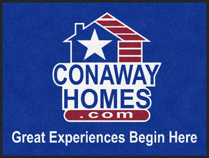 CONAWAY HOMES 3 X 4 Rubber Backed Carpeted HD - The Personalized Doormats Company