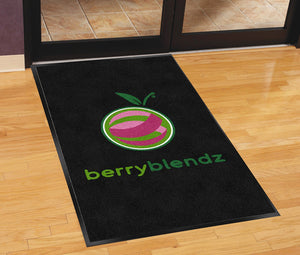 Berry Blendz 3 X 5 Rubber Backed Carpeted HD - The Personalized Doormats Company