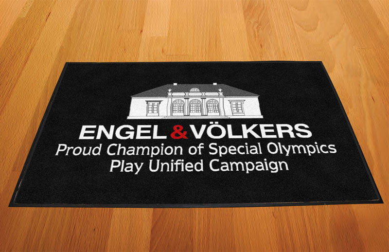 Engel & Voelkers 2 x 3 Rubber Backed Carpeted HD - The Personalized Doormats Company