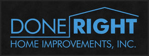 Done Right 3 X 8 Rubber Backed Carpeted HD - The Personalized Doormats Company