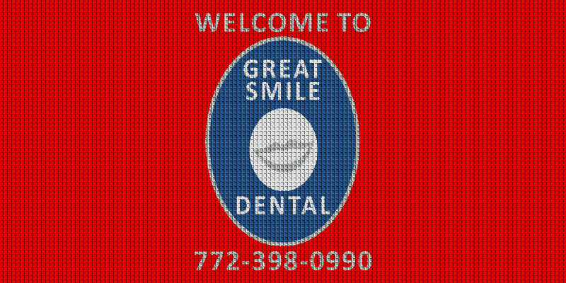 Great Smile Dental 4 x 8 Waterhog Inlay - The Personalized Doormats Company