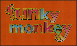 Funky monkey § 6 X 10 Waterhog Impressions - The Personalized Doormats Company