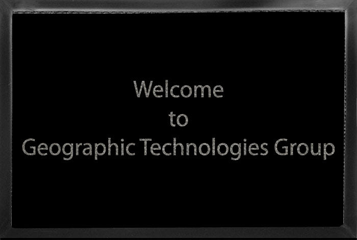 Geographic Technologies Group 4 X 6 Luxury Berber Inlay - The Personalized Doormats Company