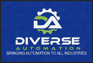 Diverse Automation 2 X 3 Rubber Backed Carpeted HD - The Personalized Doormats Company