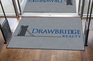Drawbridge Realty 4 X 6 Rubber Backed Carpeted HD - The Personalized Doormats Company