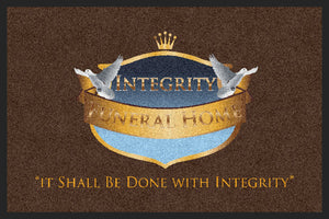 Integrity Funeral Home 2 X 3 Rubber Backed Carpeted HD - The Personalized Doormats Company