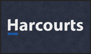 Harcourts 3 X 5 Rubber Backed Carpeted HD - The Personalized Doormats Company