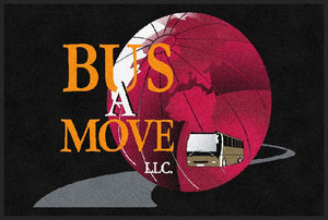 Bus-A-Move LLC 2 X 3 Rubber Backed Carpeted HD - The Personalized Doormats Company