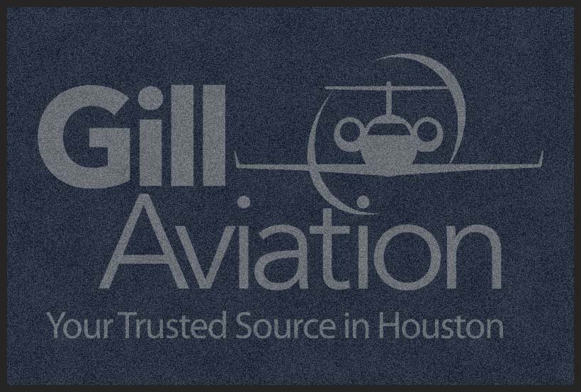 Gill Aviation 4 X 6 Rubber Backed Carpeted HD - The Personalized Doormats Company