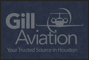 Gill Aviation 4 X 6 Rubber Backed Carpeted HD - The Personalized Doormats Company