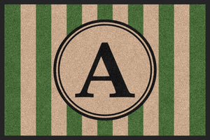 Farmhouse Doormat Green Carpeted - The Personalized Doormats Company