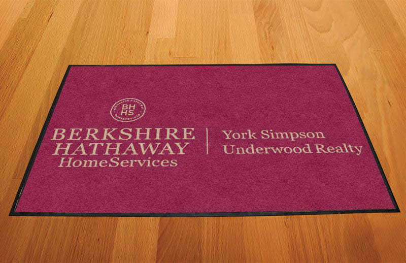 BHHSYSU Realty 2 X 3 Rubber Backed Carpeted HD - The Personalized Doormats Company