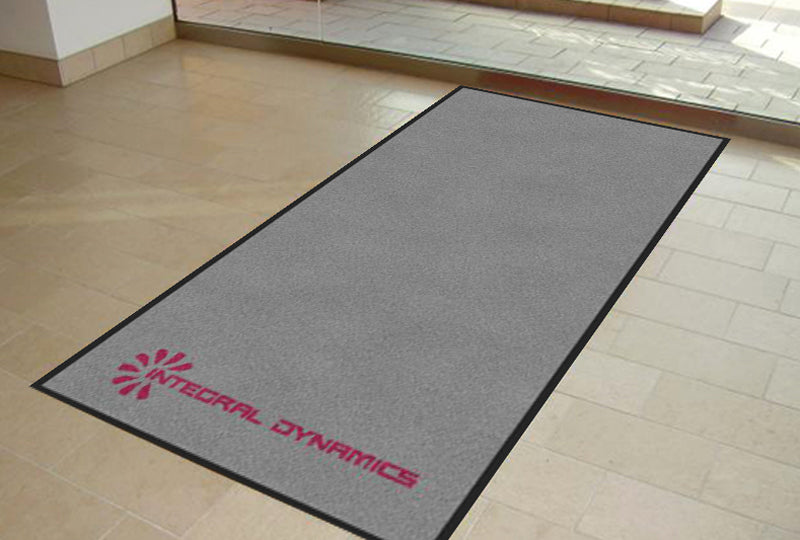 ID Logo Runner Mat § 3 X 8 Rubber Backed Carpeted - The Personalized Doormats Company