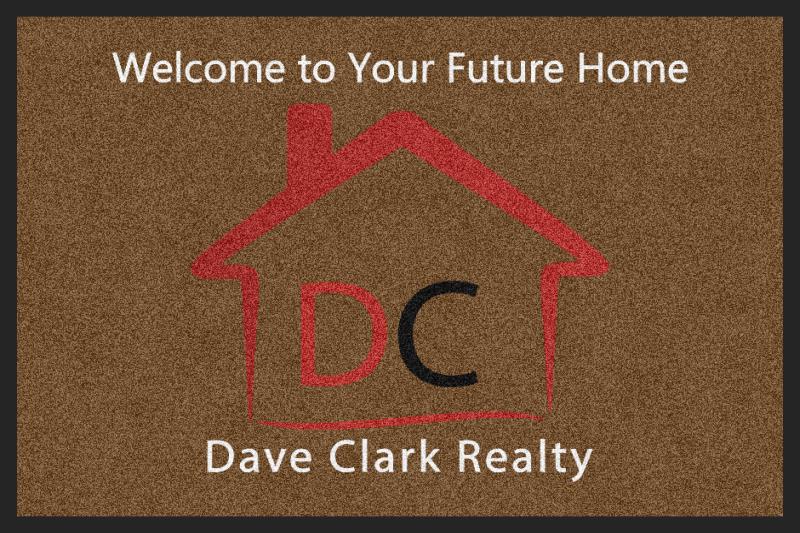 Dave Clark Proof 2 X 3 Rubber Backed Carpeted HD - The Personalized Doormats Company