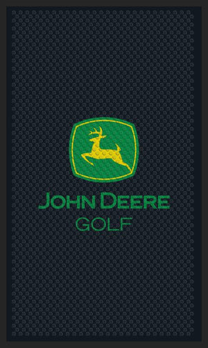 John Deere Logo Door Mat 3 X 5 Rubber Scraper - The Personalized Doormats Company