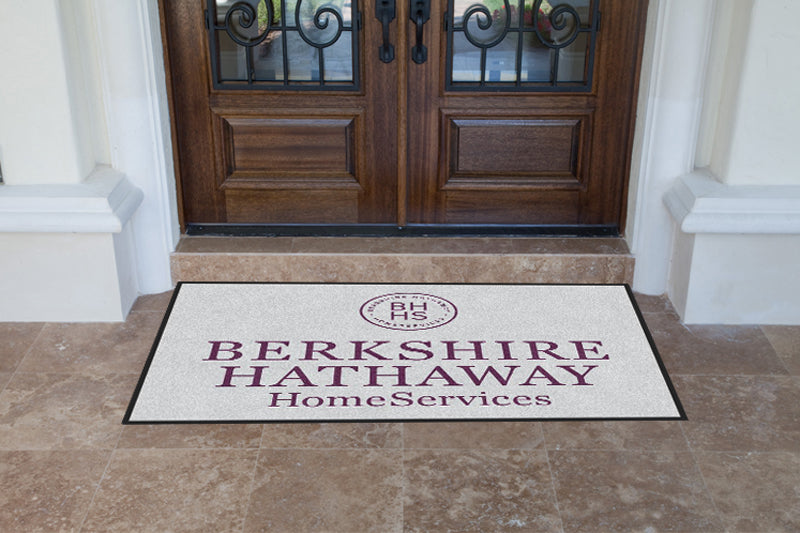 Berkshire Hathaway 4 X 6 Rubber Backed Carpeted HD - The Personalized Doormats Company