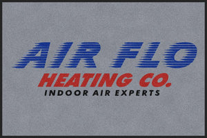 Air Flo Heating.com 4 X 6 Rubber Backed Carpeted HD - The Personalized Doormats Company