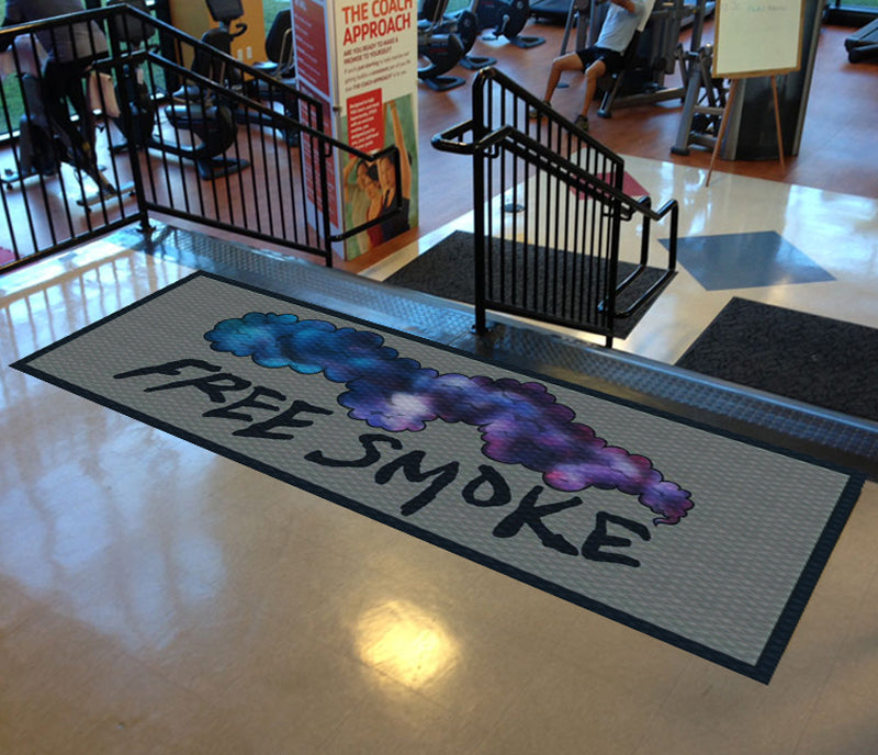 Free Smoke Mat 3 x 8 Floor Impression - The Personalized Doormats Company