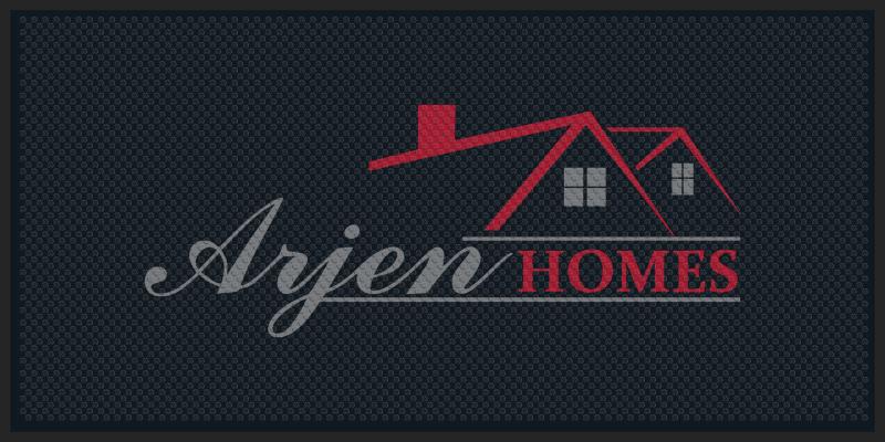 Arjen Homes Outside Office Door Mat 4 x 8 Rubber Scraper - The Personalized Doormats Company