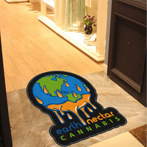 Earth Nectar § 4 X 4 Rubber Backed Carpeted HD Custom Shape - The Personalized Doormats Company