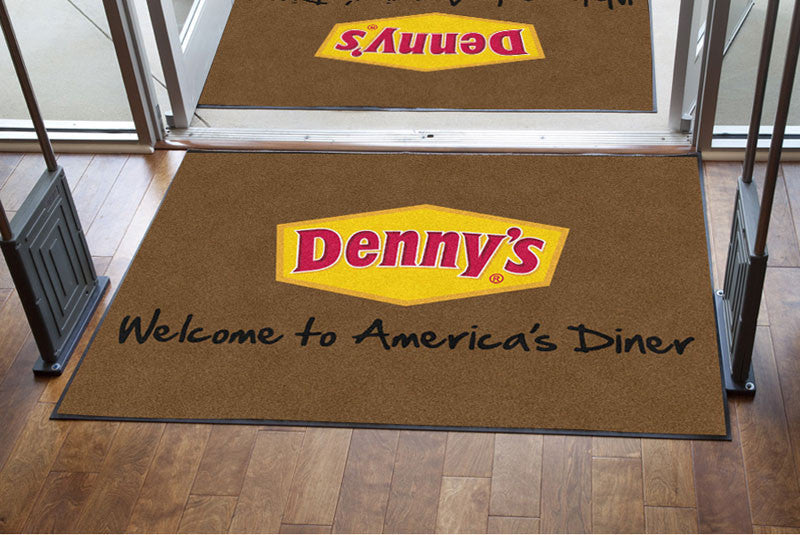 Denny's Mat 4 X 6 Rubber Backed Carpeted HD - The Personalized Doormats Company