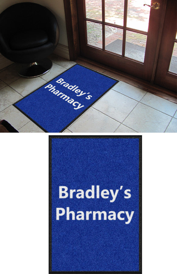 Bradley's Pharmacy 2 x 3 Custom Plush 30 HD - The Personalized Doormats Company