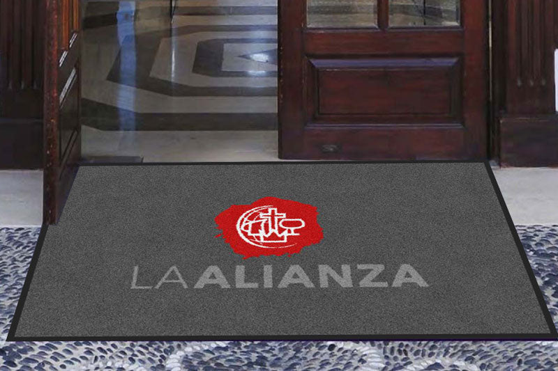 Iglesia Alianza Cristiana y Misionera 3 X 5 Rubber Backed Carpeted - The Personalized Doormats Company