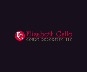 Elizabeth Gallo Court Reporting 2.5 X 3 Rubber Scraper - The Personalized Doormats Company