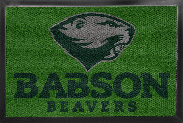 Babson DormMat 2 X 3 Luxury Berber Inlay - The Personalized Doormats Company