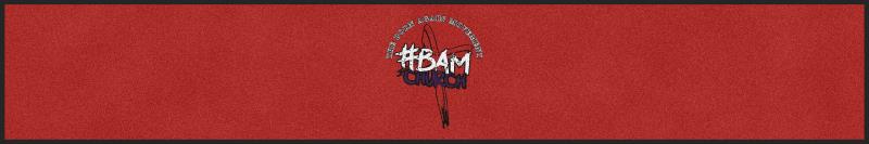 #BAM Church Logo 2 X 12 Rubber Backed Carpeted HD Custom Shape - The Personalized Doormats Company