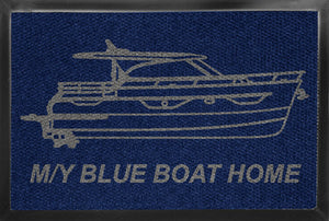 Blue Boat Home 2 x 3 Luxury Berber Inlay - The Personalized Doormats Company
