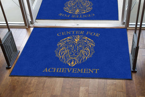 Center For Achievement 4 X 6 Rubber Backed Carpeted HD - The Personalized Doormats Company