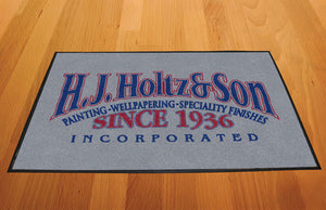 Holtz Entry Mat 2 X 3 Rubber Backed Carpeted HD - The Personalized Doormats Company