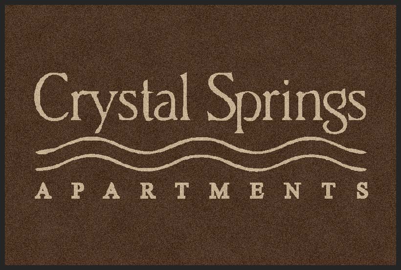 Crystal Springs - small 2 X 3 Rubber Backed Carpeted HD - The Personalized Doormats Company