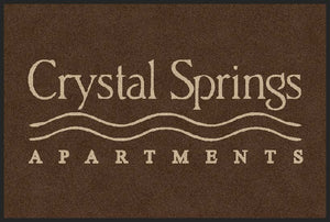 Crystal Springs - small 2 X 3 Rubber Backed Carpeted HD - The Personalized Doormats Company