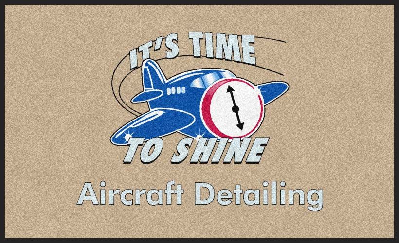 Its Time To Shine 3 X 5 Rubber Backed Carpeted HD - The Personalized Doormats Company