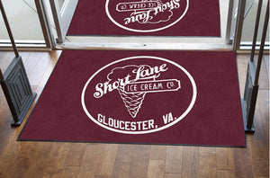 Short Lane Ice Cream Co §-4 X 6 Rubber Backed Carpeted HD-The Personalized Doormats Company