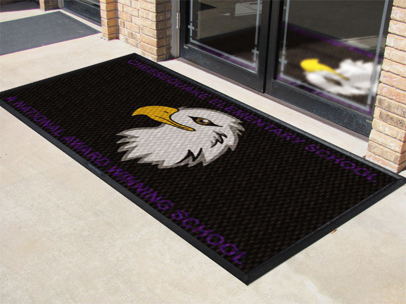 Cheesequake Elementary School 5 X 9 Luxury Berber Inlay - The Personalized Doormats Company
