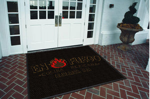En Fuego Cocina Mexicana Beverly, MA 8 X 8 Luxury Berber Inlay - The Personalized Doormats Company