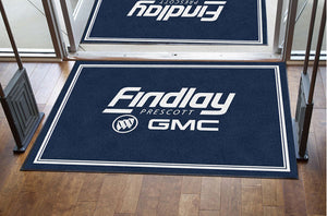 Findlay GMC § 4 X 6 Rubber Backed Carpeted HD - The Personalized Doormats Company