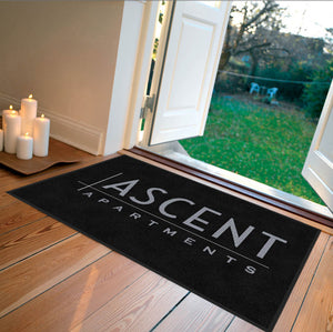 Ascent - Small 2 x 3 Rubber Backed Carpeted HD - The Personalized Doormats Company