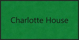 Charlotte house 4 X 8 Rubber Backed Carpeted HD - The Personalized Doormats Company