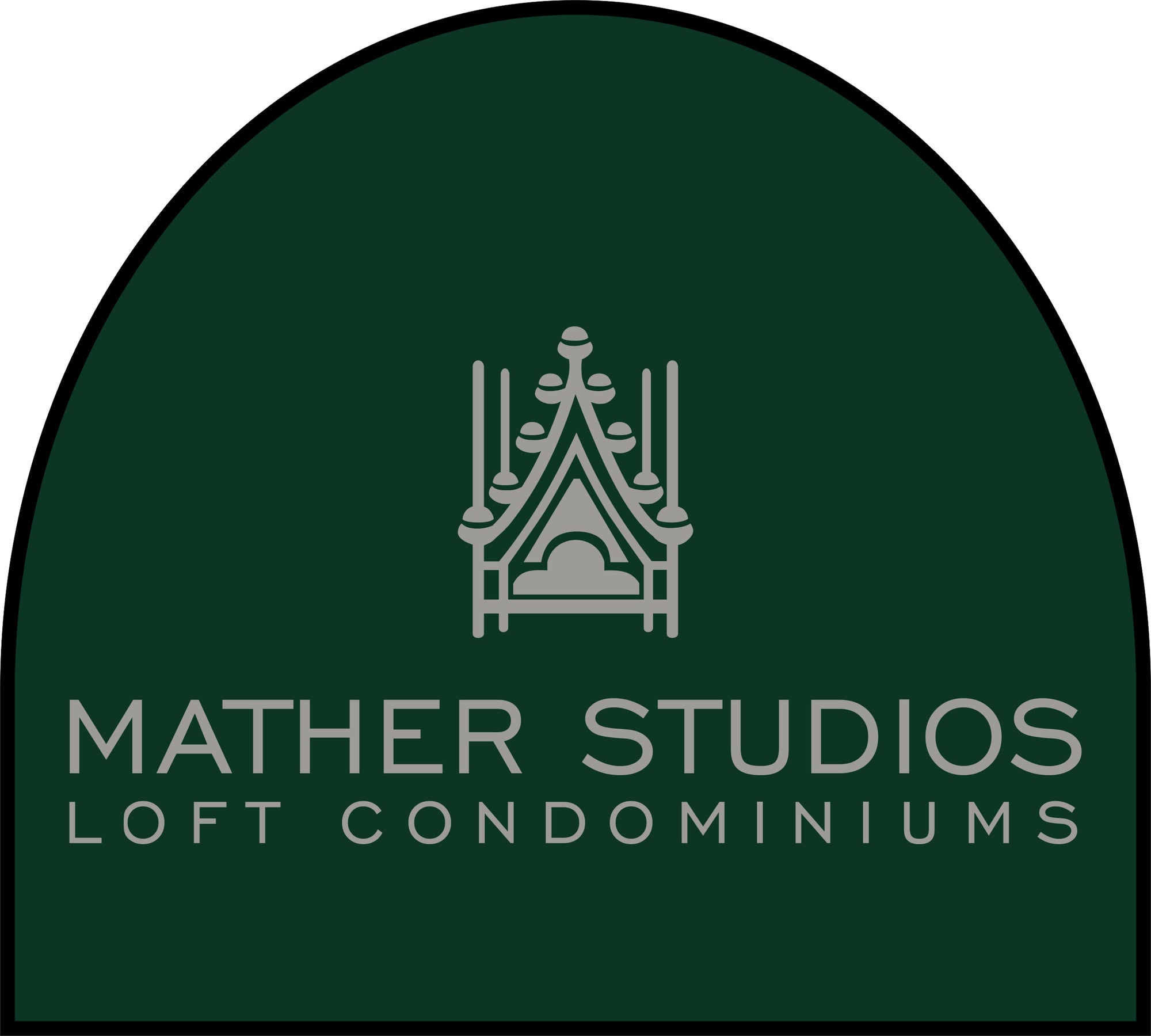 Mather Studios Logo Stack Half Round §