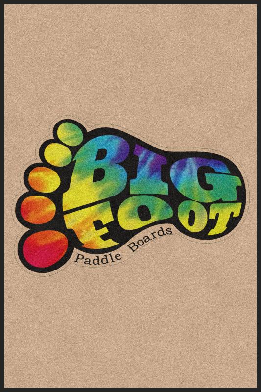 Big Foot Paddle Boards LLC 4 X 6 Rubber Backed Carpeted HD - The Personalized Doormats Company