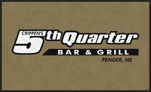 Crippen's 5th Quarter Bar & Grill 3 x 5 Custom Plush 30 HD - The Personalized Doormats Company