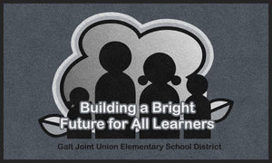 Galt Joint Union School District 3 X 5 Rubber Backed Carpeted HD - The Personalized Doormats Company