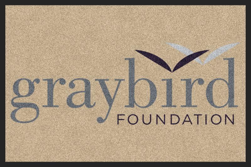 Graybird Foundation 2 X 3 Rubber Backed Carpeted HD - The Personalized Doormats Company