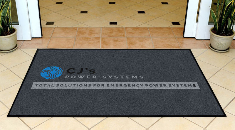 Cjs Front door 3 X 5 Rubber Backed Carpeted HD - The Personalized Doormats Company