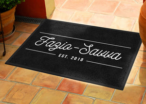 FazioSavva DoorMat 2 X 3 Rubber Backed Carpeted HD - The Personalized Doormats Company