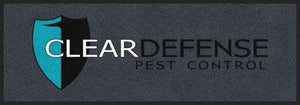 ClearDefense Pest Control 2 X 6 Rubber Backed Carpeted HD - The Personalized Doormats Company
